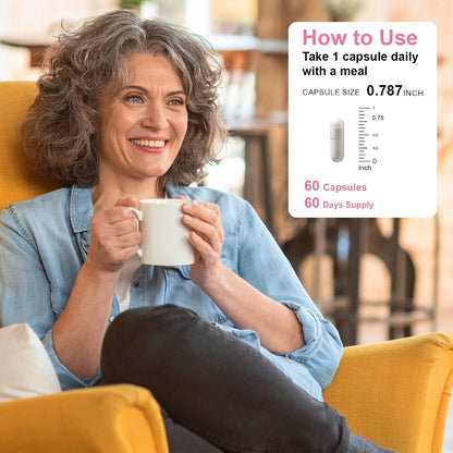Novafun Menopause Relief Capsules – with Soya Isoflavone, Black Cohosh, Vitex, and Magnesium