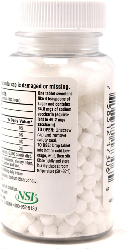 Necta Sweet Sugar Substitute Tablets, 1.0 g, 500 Tablets