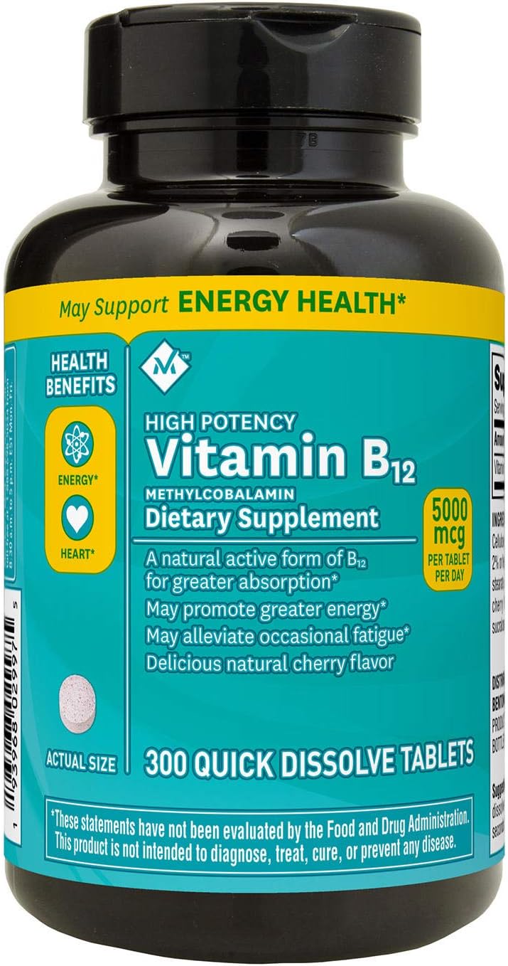 Member's Mark Vitamin B12 Methylcobalamin 300 Quick Dissolve Tablets - görsel 1