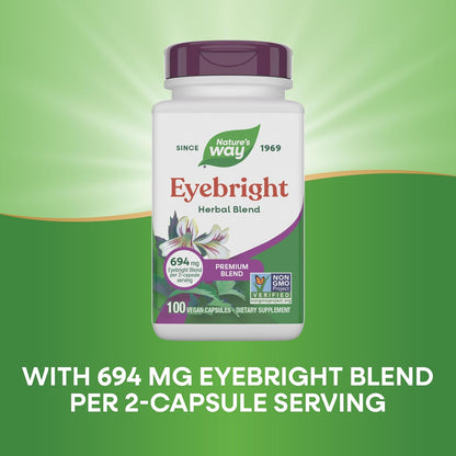 Nature's Way Eyebright Herb Premium Blend, 100 Capsules