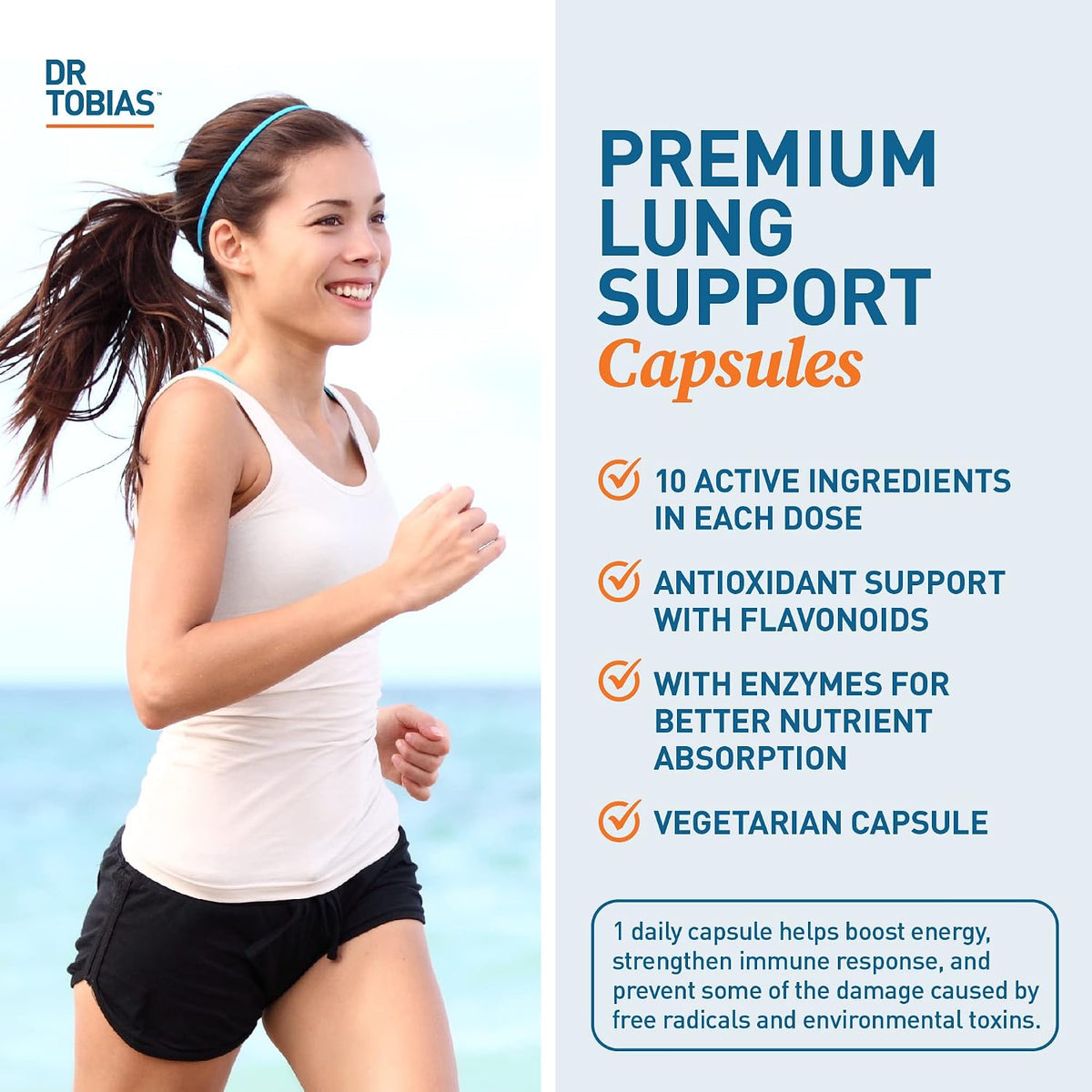 Dr. Tobias Lung Support Supplement – Lung Health with Vitamin C, Butterbur, Quercetin and Bromelain (60 Capsules) - görsel 4