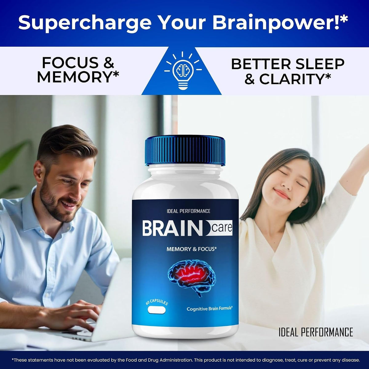 Brain Care Supplements for Memory and Focus Capsules, BrainCare Advanced Formula Nerve Health Support - Maximum Strength Nootropics Brain-Care All-Natural Health Support Pills Reviews (5 Pack) - görsel 5