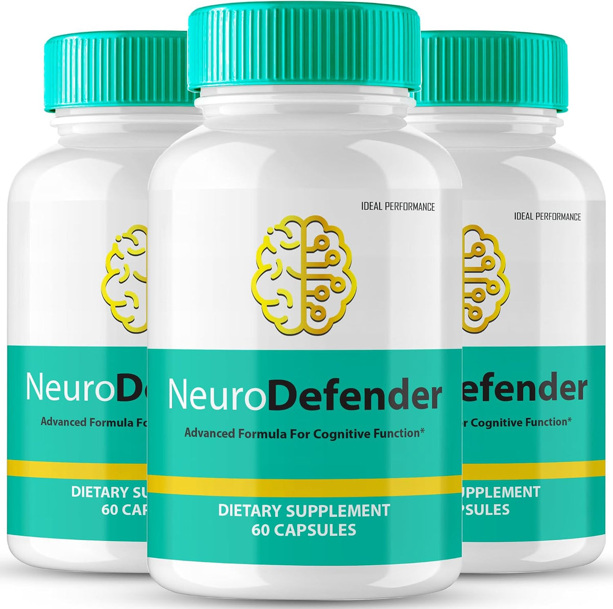Neuro Defender Brain Supplements for Memory and Focus Capsules (3 Pack) - görsel 1