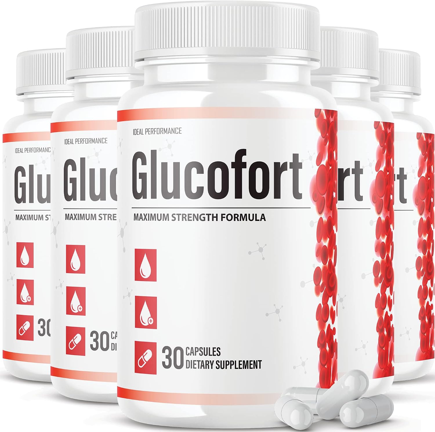IDEAL PERFORMANCE Glucofort Formula Supplement (5 Pack) - görsel 1