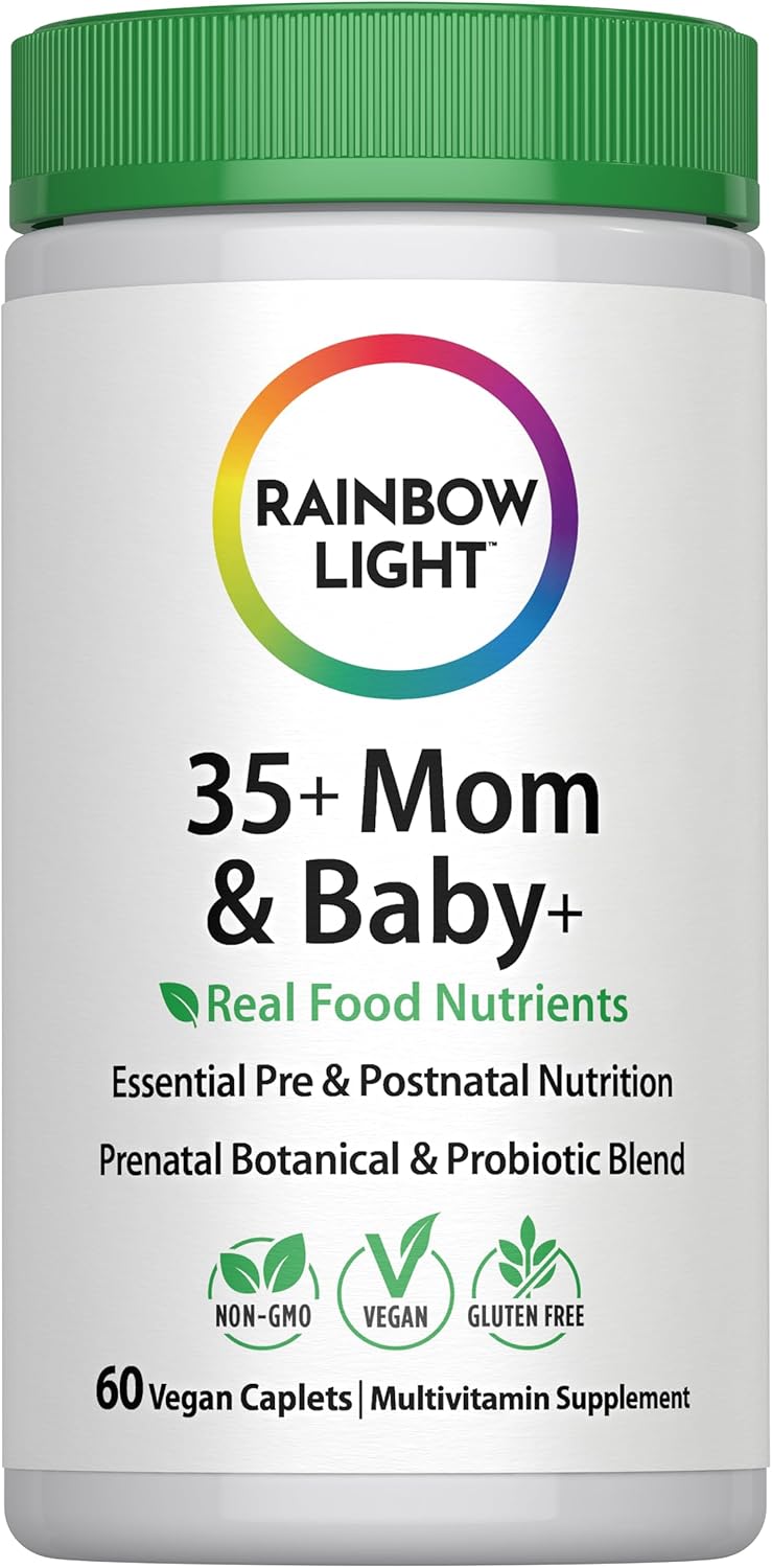Rainbow Light 35+ Mum & Baby + Multivitamin – Antenatal and Postnatal Nutrition with Real Food Nutrients, 60 Tablets - görsel 1