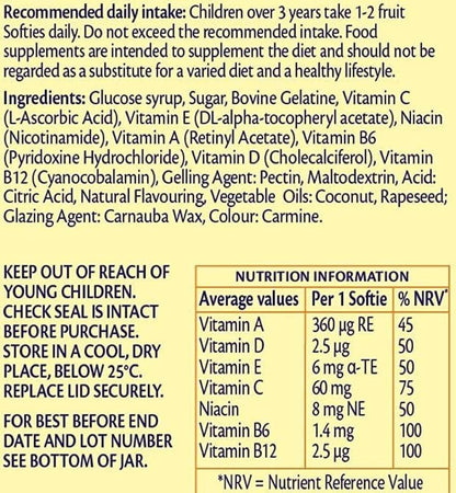 Haliborange Kids Multivitamin Strawberry Softies – 30 Chewable Softies