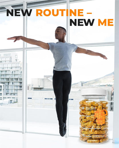 Bee Pollen Capsules – Organic Supplement for Energy and Vitality