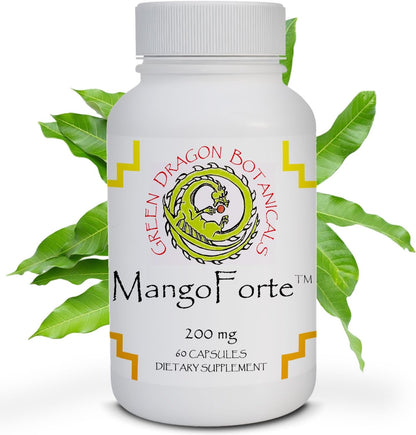 MangoForte Mango Leaf Supplement - 200 mg (60% Mangiferin) - 60 Capsules - Immune Health Support