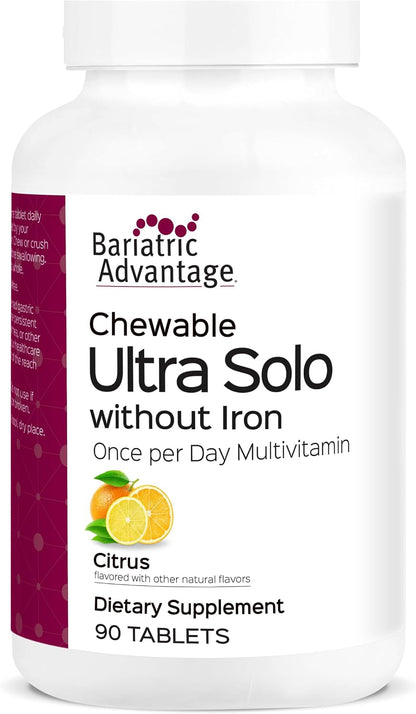 Bariatric Advantage Chewable Ultra Solo Without Iron – Once‑Per‑Day Multivitamin for Bariatric Surgery Patients