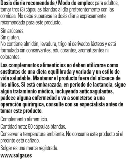 Solgar EFA 1300 mg Omega 3-6-9, 60 Soft Capsules