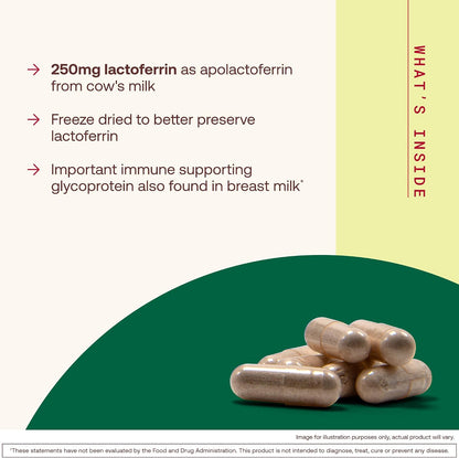 Jarrow Formulae Lactoferrin 250 mg – 60 Capsules
