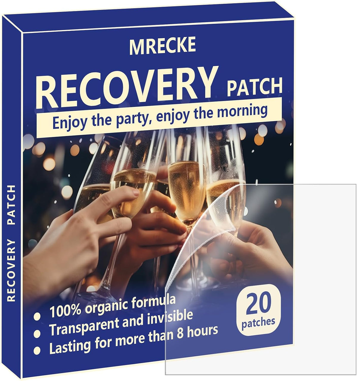 Party Recovery Patches – 20 Pack, Natural Ingredients for Fast Recovery - görsel 1