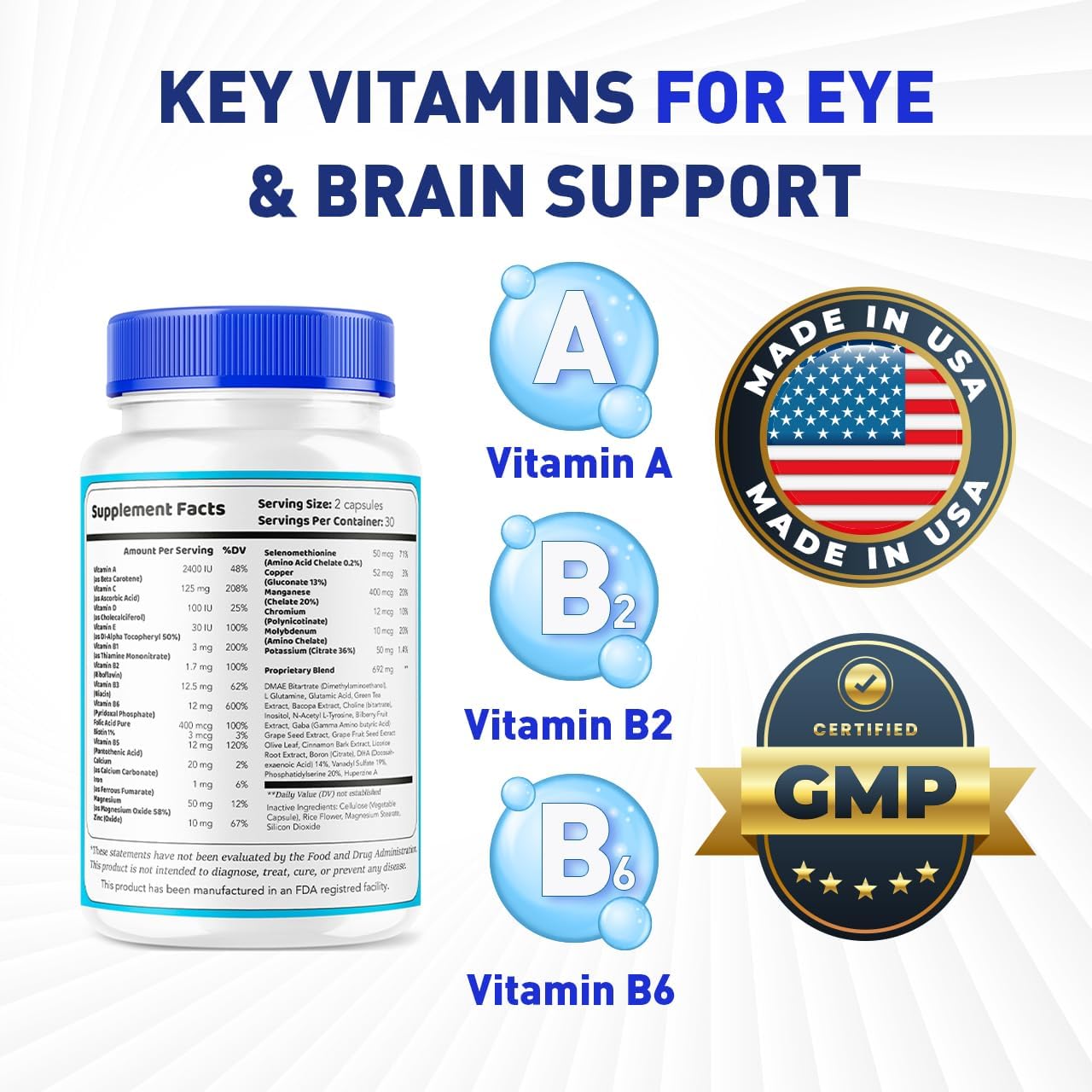 Sight Clear Pills – Eye Support Supplement with Natural Ingredients, 60 Capsules - görsel 3