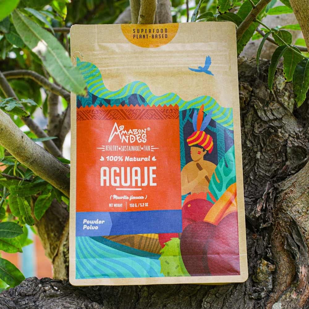 Amazon Andes Aguaje Fruit Powder - Wild Harvested Buriti - Supports Menstrual Comfort - Non-GMO, Vegan, Halal - 147g (40 Servings) - görsel 5