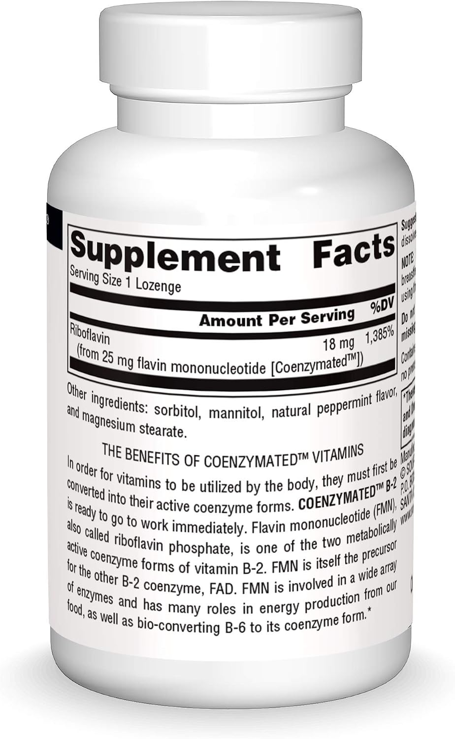 Source Naturals Coenzymated B-2 Lozenges 25mg, 60 Lozenges - görsel 3