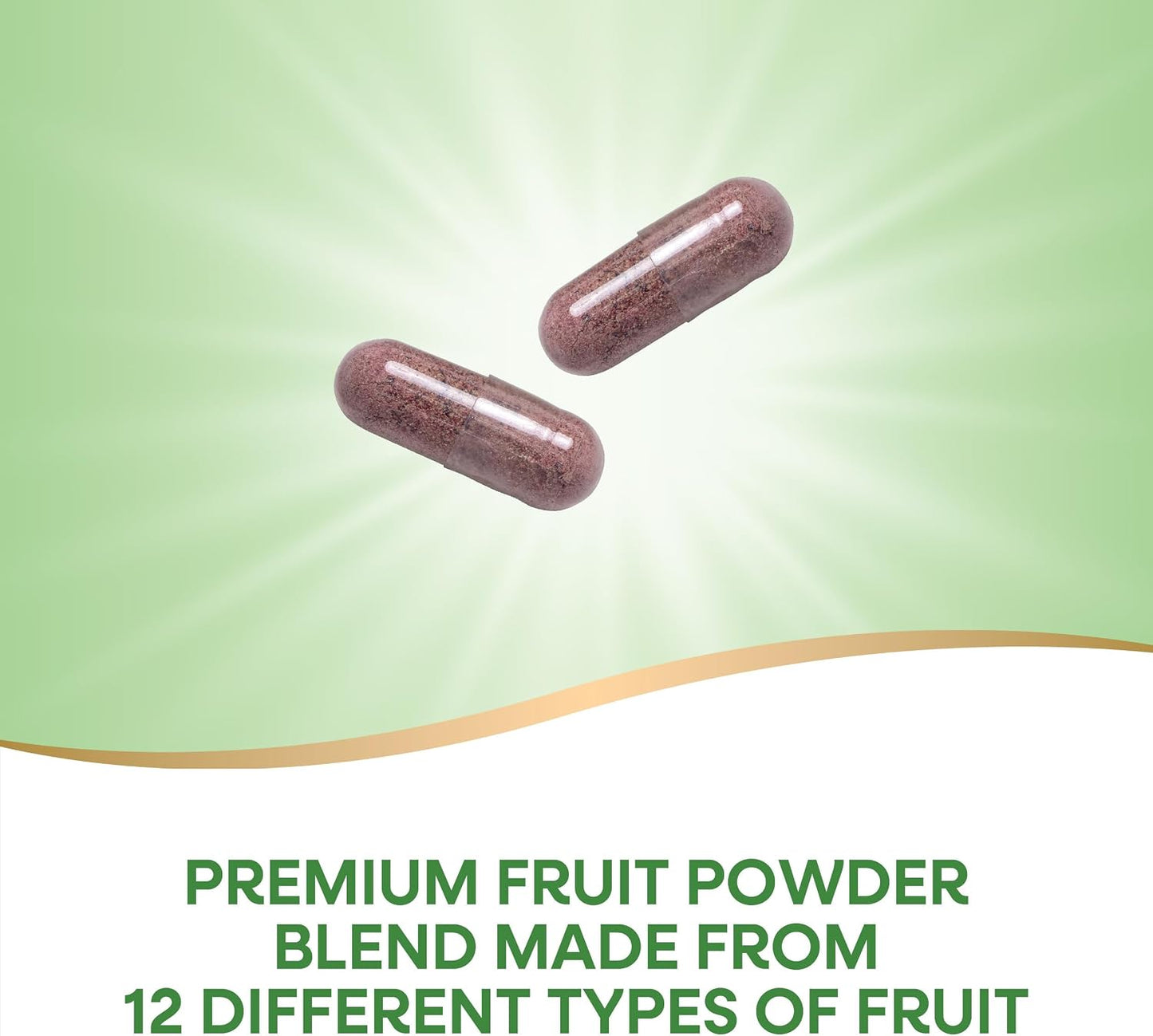 Nature's Way Orchard Fruits, Fruit Powder Blend, Contains 12 Different Fruits, 900mg Per 2-Capsule Serving, 60 Capsules - görsel 2