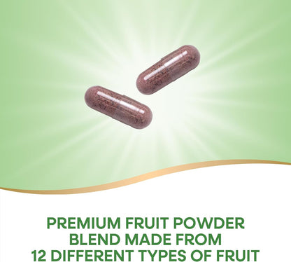 Nature's Way Orchard Fruits, Fruit Powder Blend, Contains 12 Different Fruits, 900mg Per 2-Capsule Serving, 60 Capsules