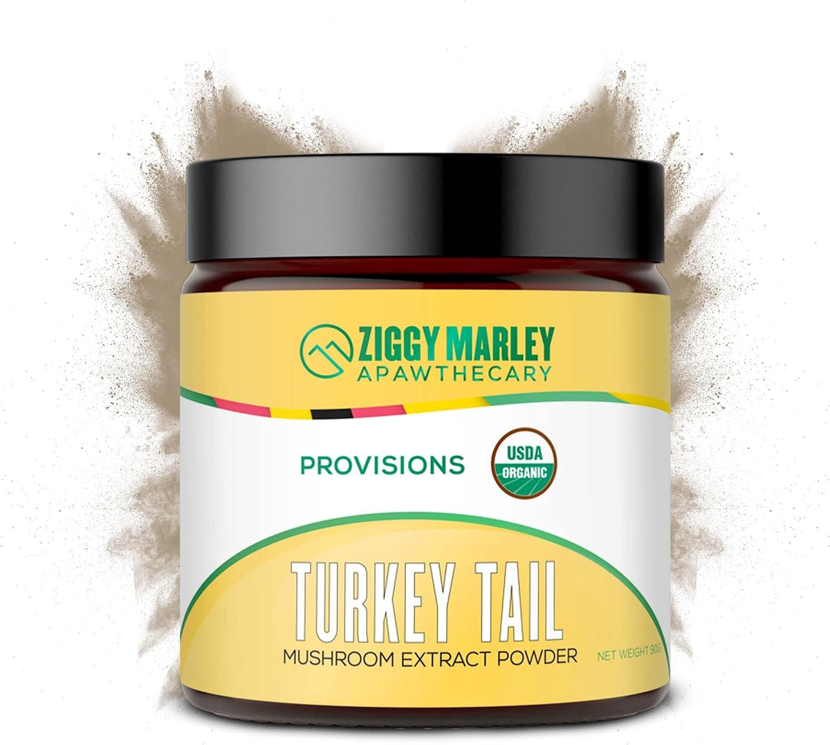 Ziggy Marley's USDA Organic Reishi Mushroom Powder for Dogs & Cats – Fruiting Body Extract, 90g - görsel 9