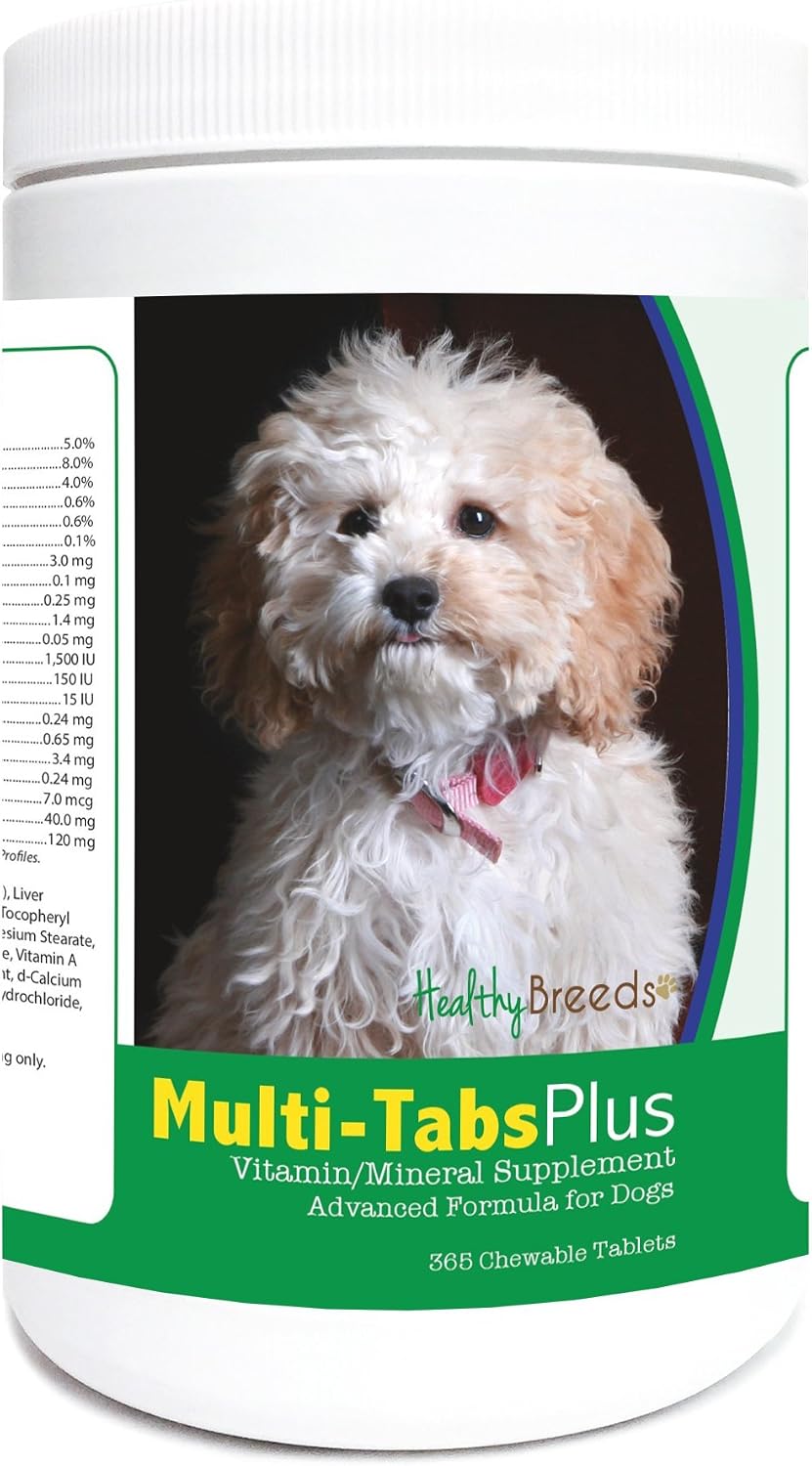 Healthy Breeds Cockapoo Multi-Tabs Plus Chewable Tablets (365 Count) - görsel 1