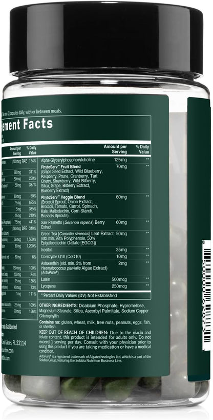 NAKED Men's Multivitamin – Daily Multivitamin for Men with Vitamins A, C, E, Selenium & Zinc – Gluten-free & Vegetarian – 60 Capsules