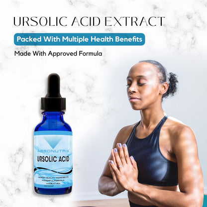 Absonutrix Ursolic Acid 590mg High Potency Liquid Supplement – 118ml (200 Servings)