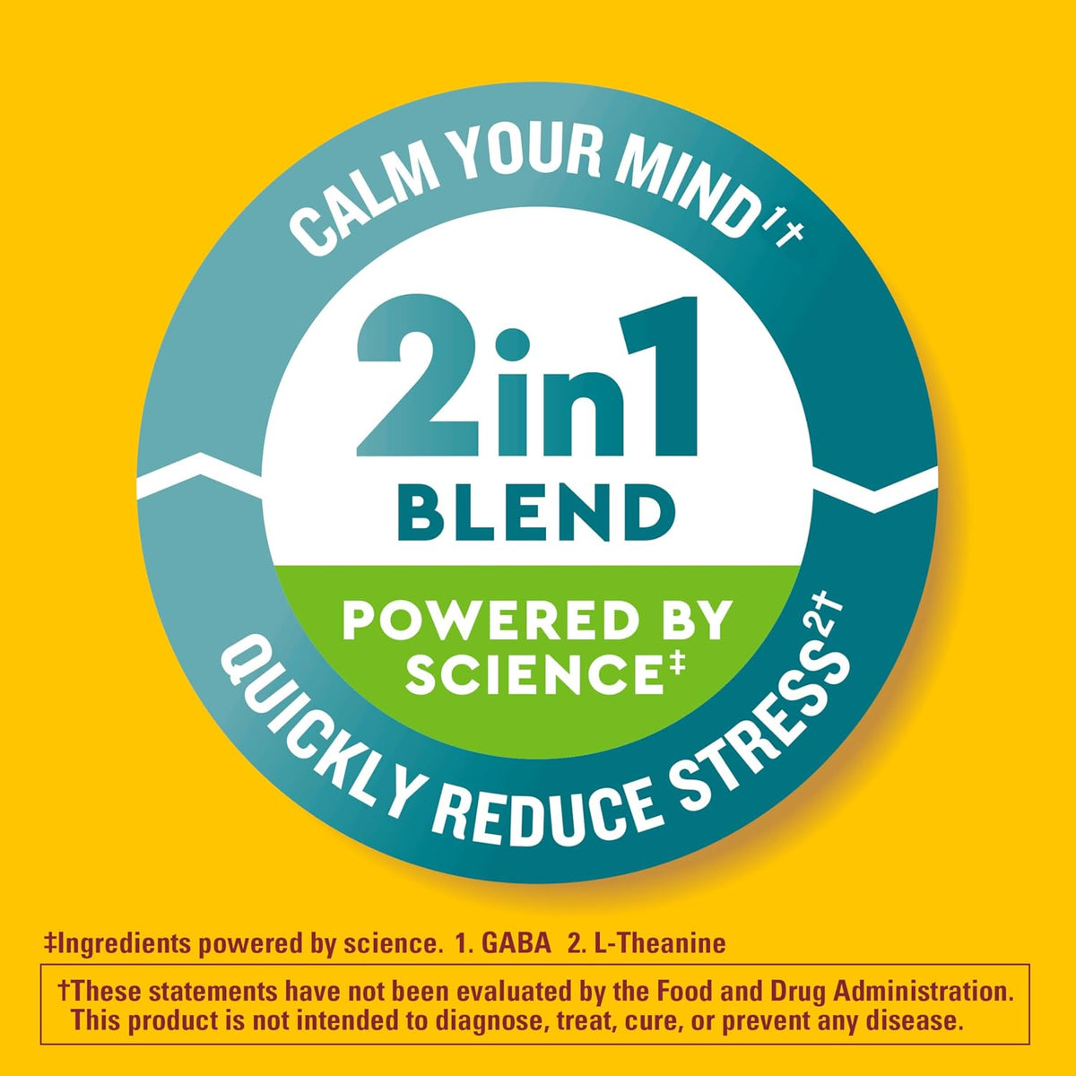 Nature Made Wellblends Stress Relief Gummies - L-Theanine 200mg & GABA 100mg - 40 Strawberry Gummies - görsel 2