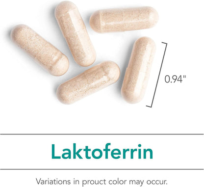 Nutricology Laktoferrin – Lactoferrin Supplement 350 mg, Bovine Colostrum, Immune Support, 90 Vegicaps