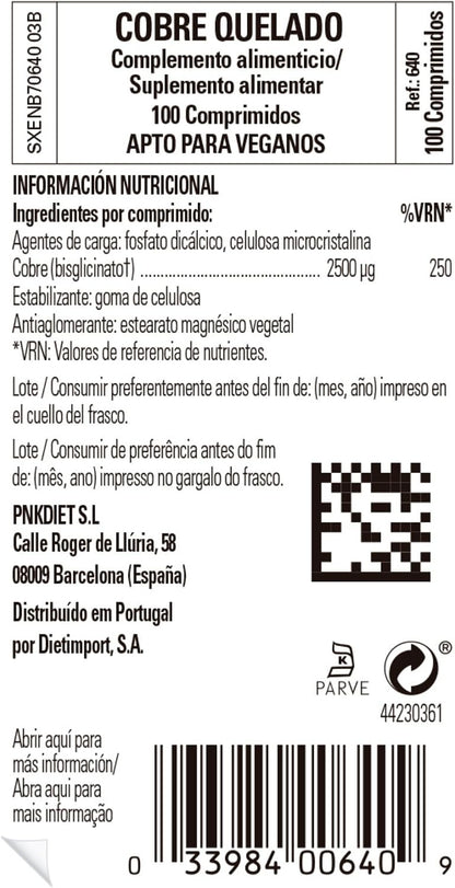 Solgar Chelated Copper Tablets, 100 Count