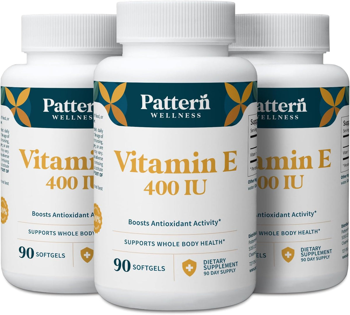 Pattern Wellness Vitamin E 400 IU – Antioxidant, Immune & Cellular Health Support – 90 Softgels - görsel 9