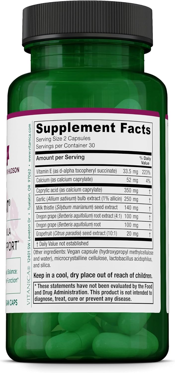 Vitanica Candidastat, Balanced Support, Vegan, 60 Capsules - görsel 2