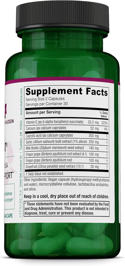 Vitanica Candidastat, Balanced Support, Vegan, 60 Capsules