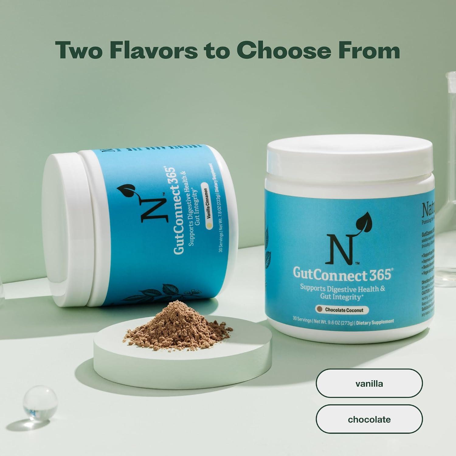 Nature M.D. GutConnect 365 – Chocolate Coconut Gut Health SuperFood Powder, 30 Servings - görsel 8