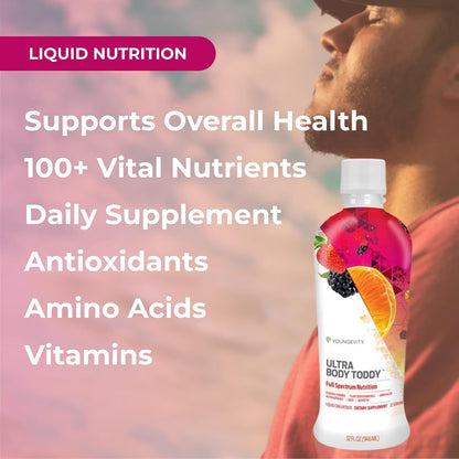 Youngevity Ultra Body Toddy™ - 100+ Nutrient Mega Multivitamin Mineral Supplement for Men and Women - Enhanced Absorption - Phytonutrients - Amino Acids (2 x 946 ml)