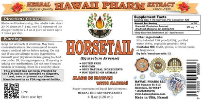 Hawaii Pharm Horsetail (Equisetum arvense) Liquid Extract 120 ml