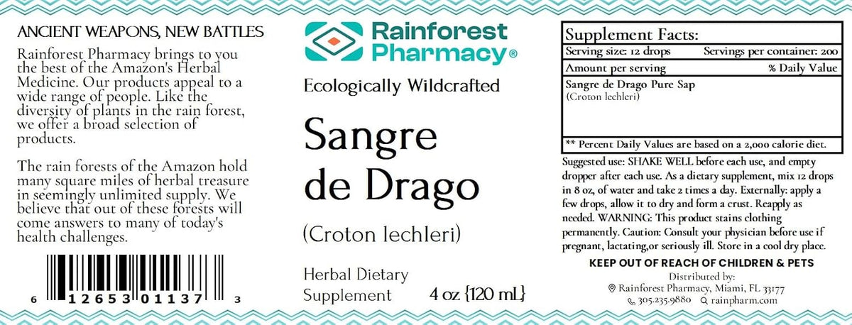 Sangre de Drago (Dragon's Blood) Liquid - 120 ml - 100% Pure Wildcrafted Peruvian Sap - görsel 2
