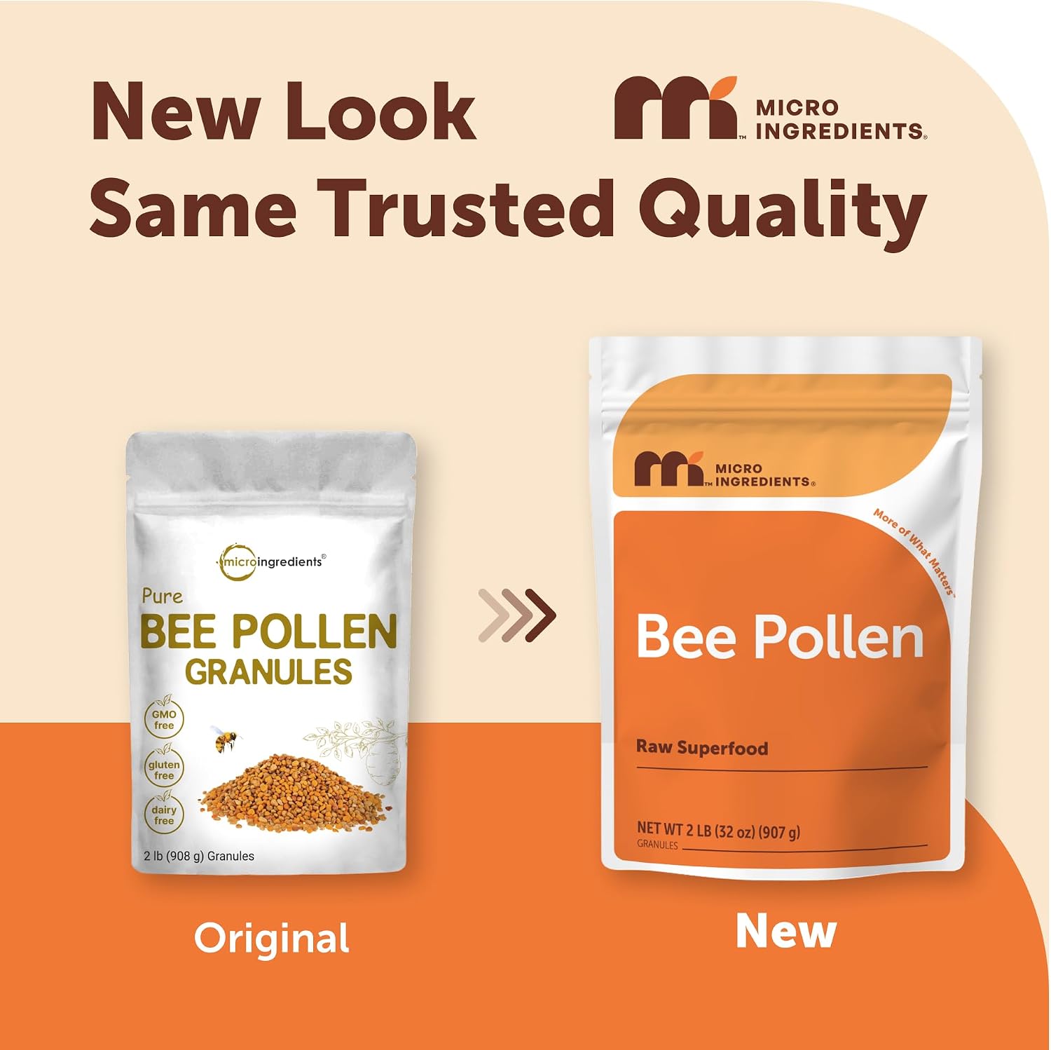 Micro Ingredients Bee Pollen Granules - 2 lb Bulk Supply, Raw Superfood - görsel 4