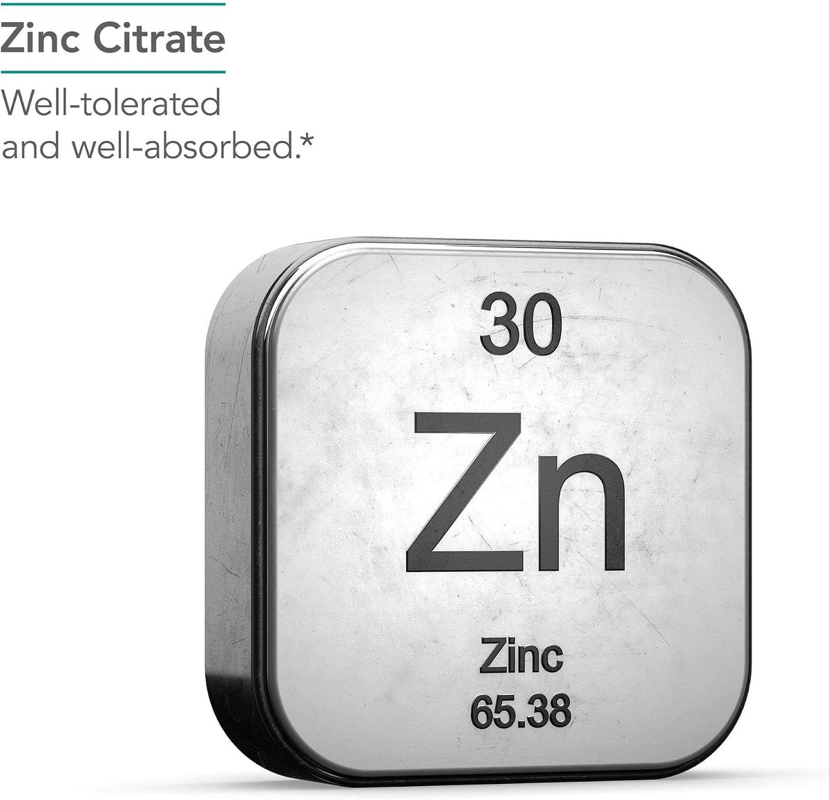 NutriCology Zinc Citrate – 25 mg, 60 Capsules - görsel 3