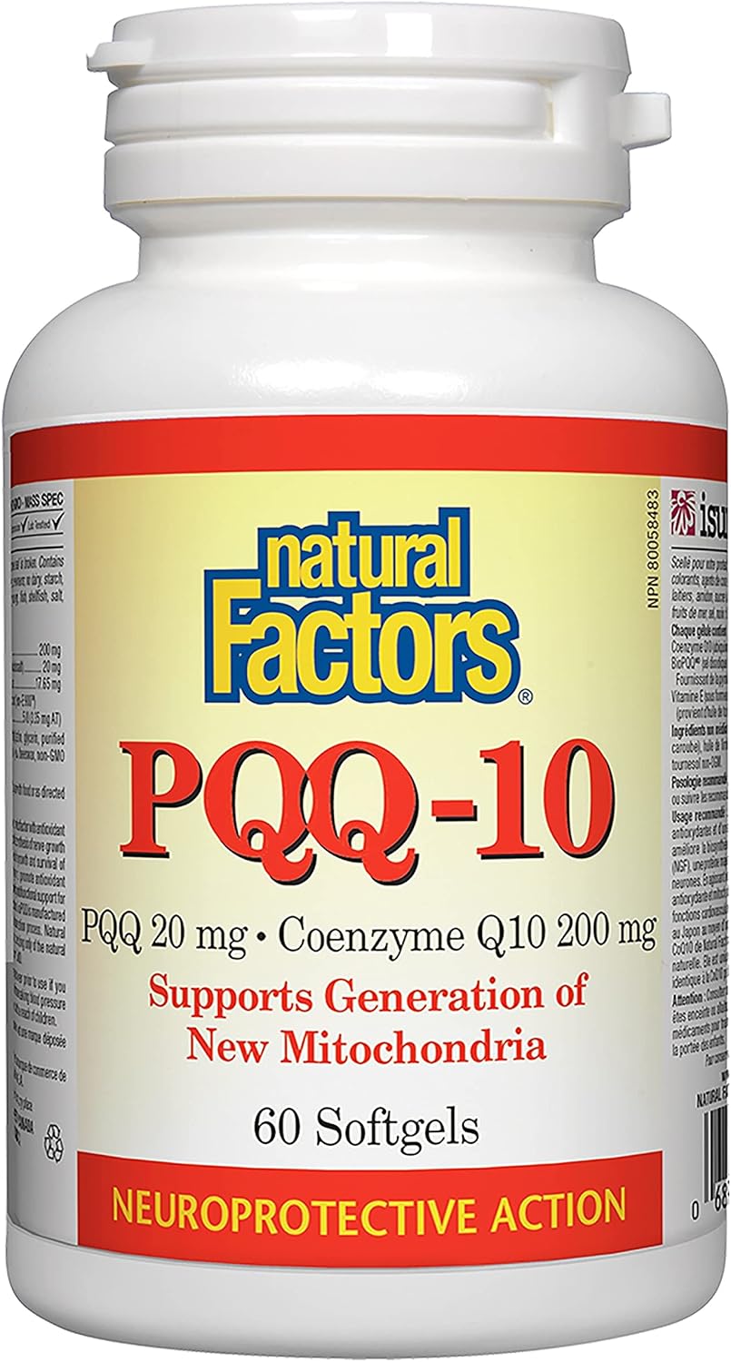 Natural Factors, PQQ-10, Supports Energy and Healthy Ageing, Food Supplement, 60 softgels (60 servings) - görsel 8