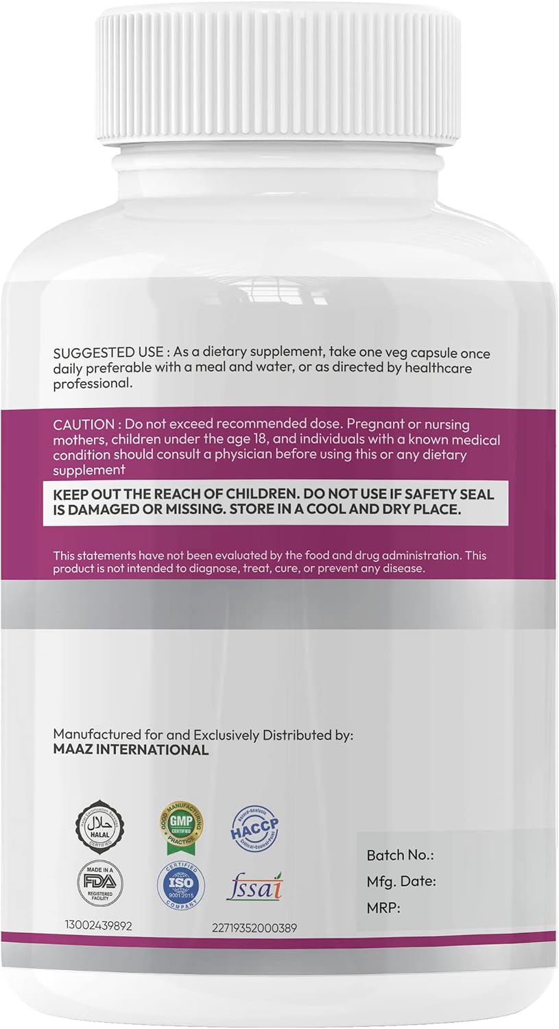 GlossiLife Sciences Breast Support Pueraria Mirifica 500mg (equiv 7500mg) 120 Capsules - görsel 2