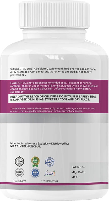 GlossiLife Sciences Breast Support Pueraria Mirifica 500mg (equiv 7500mg) 120 Capsules