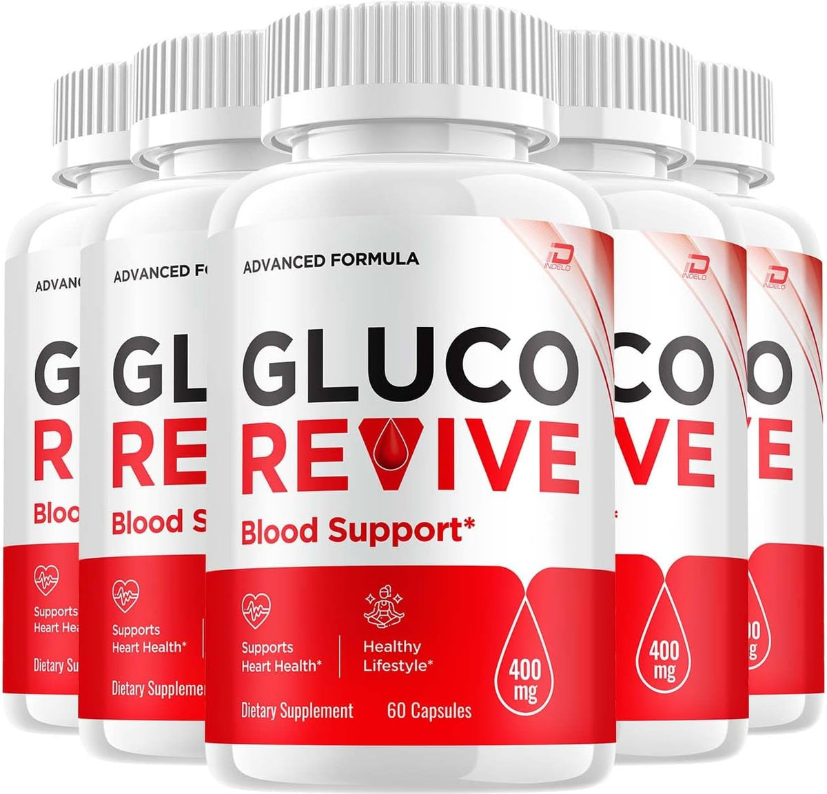 GlucoRevive Capsules – All Natural Formula for Healthy Levels Support (300 Capsules) - görsel 1