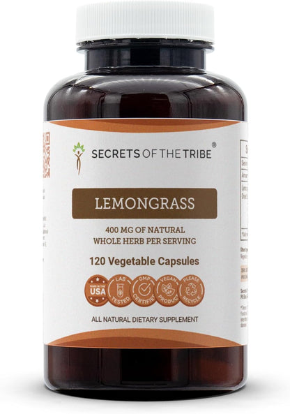 Secrets of the Tribe Lemongrass 60 Capsules, 800 mg