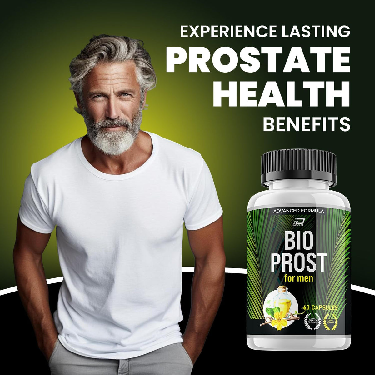 Bio Prost Men's Supplement – Advanced Formula for Prostate Health (5 Pack, 300 Capsules) - görsel 2