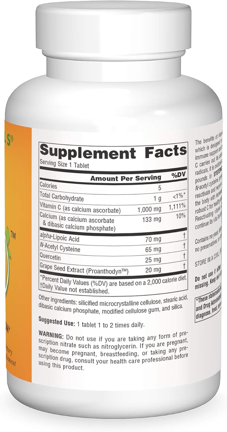 Source Naturals Systemic C, 1000mg - 200 Tablets - görsel 3