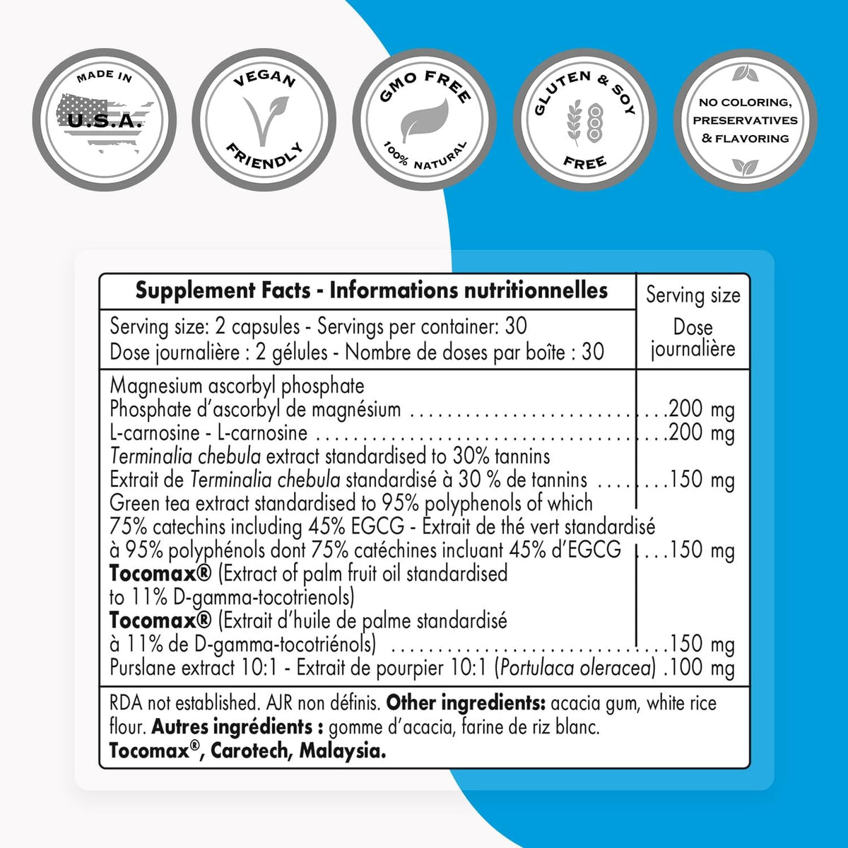 Supersmart Telomeres Maintenance Formula - High Potency - 60 Vegan Capsules - görsel 3