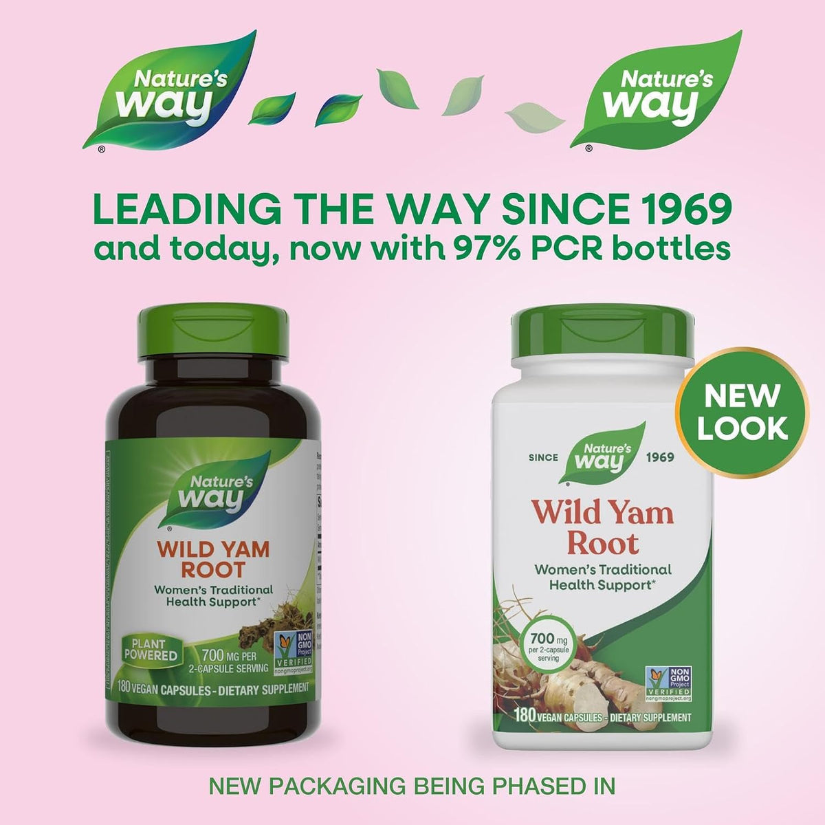 Nature's Way Wild Yam Root Capsules, Traditional Herbal Support for Women, 700 mg, 180 Vegan Capsules - görsel 3