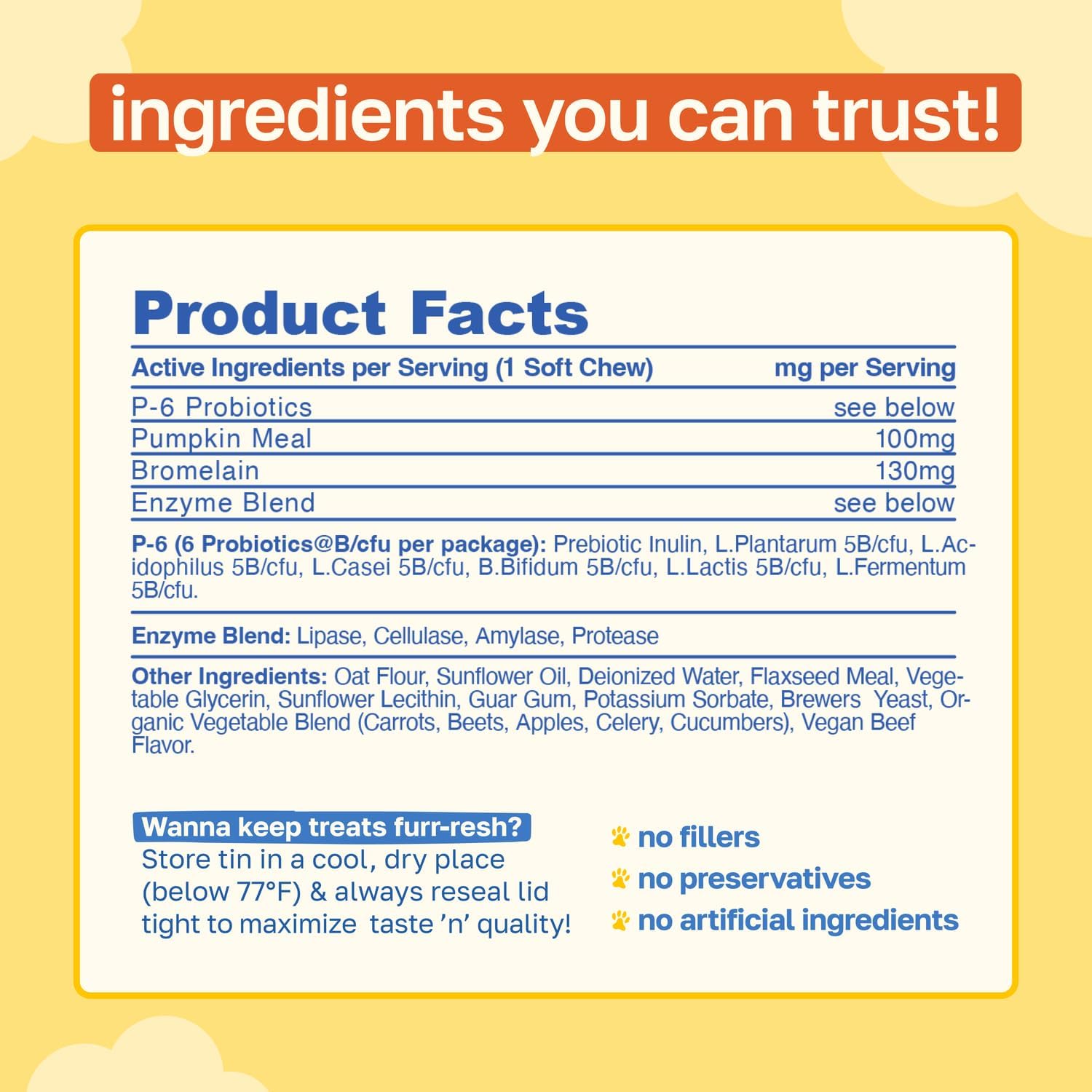 Happy Paws No Poo Chews for Dogs - Coprophagia Deterrent with Probiotics, Pumpkin & Enzymes, Beef Flavour, 100 Count - görsel 8
