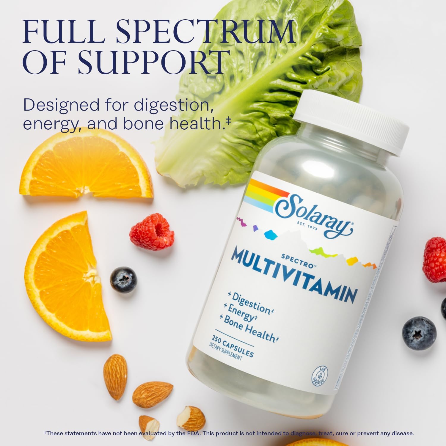 SOLARAY Spectro Multivitamin with Iron – 250 Tablets - görsel 3