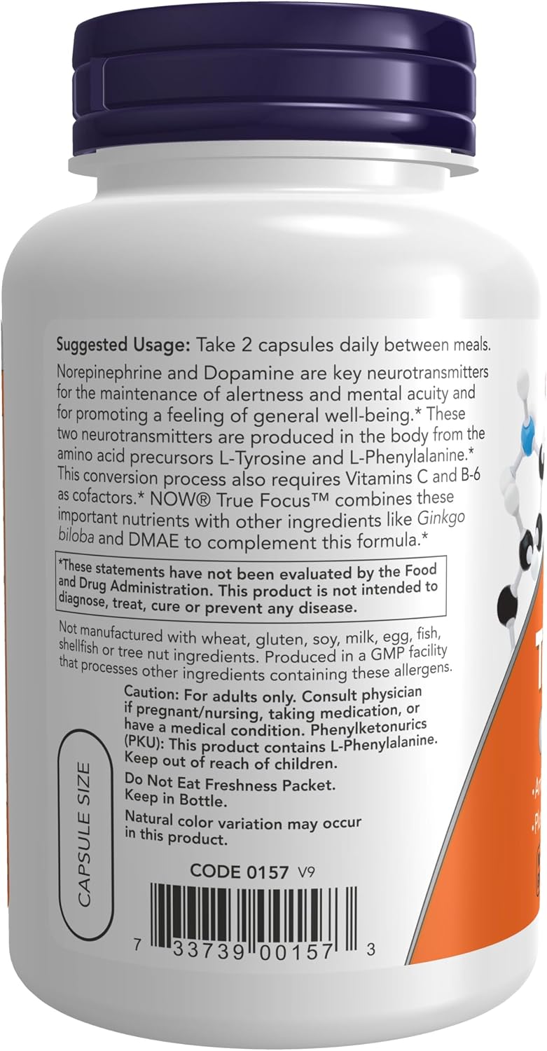 Now - True Focus 90 Veggie Capsules - görsel 3