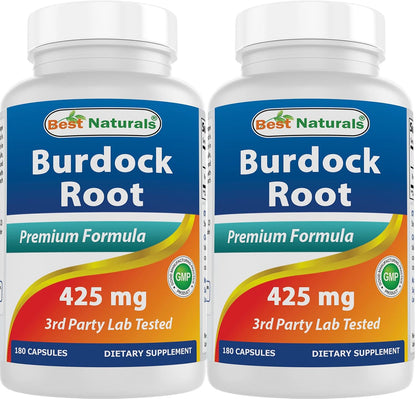 Best Naturals Burdock Root 425 mg 180 Capsules